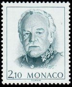 Monaco 1989 - set Prince Rainier III: 2,10 fr