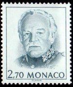 Monaco 1989 - set Prince Rainier III: 2,70 fr