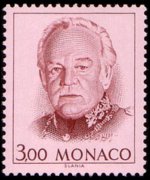 Monaco 1989 - set Prince Rainier III: 3,00 fr