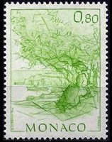 Monaco 1984 - serie Vedute: 0,80 fr