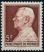 Monaco 1946 - set Prince Louis II: 5 fr