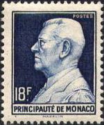 Monaco 1946 - set Prince Louis II: 18 fr