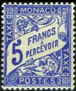 Monaco 1904 - set Numeral: 5 fr