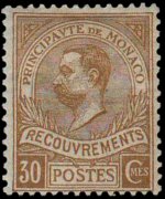 Monaco 1911 - set Prince Albert I: 30 c
