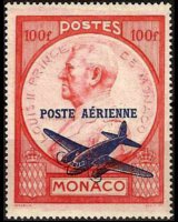 Monaco 1946 - set Prince Louis II: 100 fr