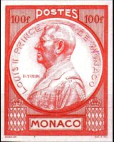 Monaco 1946 - set Prince Louis II: 100 fr