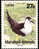 Isole Marshall 1990 - serie Uccelli: 27 c