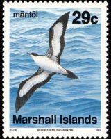 Isole Marshall 1990 - serie Uccelli: 29 c