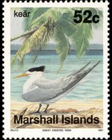 Isole Marshall 1990 - serie Uccelli: 52 c