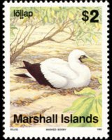 Isole Marshall 1990 - serie Uccelli: 2 $