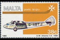 Malta 1984 - set Planes: 38 c
