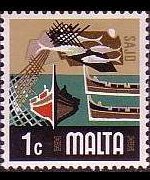 Malta 1973 - serie Cultura e attività: 1 c