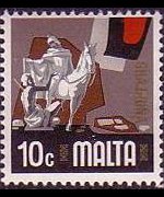 Malta 1973 - serie Cultura e attività: 10 c