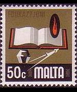 Malta 1973 - serie Cultura e attività: 50 c