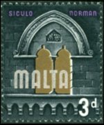 Malta 1965 - serie Storia di Malta: 3 p
