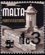 Malta 1965 - serie Storia di Malta: 1 c + 3 m su 5 p