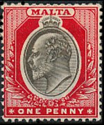 Malta 1903 - set King Edward VII: 1 p