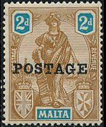 Malta 1926 - serie Allegorie: 2 p