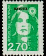 Mayotte 1997 - set Marianne by Briat: 2,70 fr