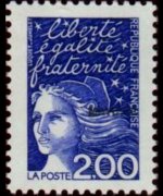 Mayotte 1997 - set Marianne by Luquet: 2 fr