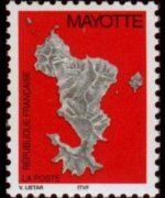 Mayotte 2001 - serie Cartina: -