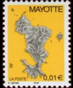 Mayotte 2004 - set Map: 0,01 €