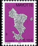 Mayotte 2004 - set Map: 0,10 €