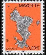 Mayotte 2004 - set Map: 0,20 €
