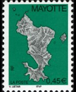 Mayotte 2004 - serie Cartina: 0,45 €