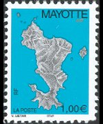 Mayotte 2004 - serie Cartina: 1,00 €
