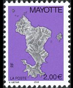 Mayotte 2004 - serie Cartina: 2,00 €