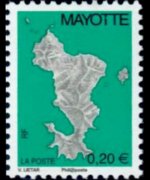 Mayotte 2004 - set Map: 0,20 €