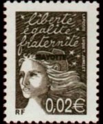 Mayotte 2002 - serie Marianna di Luquet: 0,02 €
