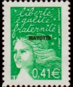 Mayotte 2002 - serie Marianna di Luquet: 0,41 €