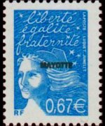Mayotte 2002 - serie Marianna di Luquet: 0,67 €