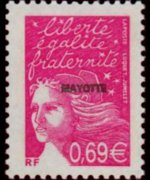 Mayotte 2002 - serie Marianna di Luquet: 0,69 €