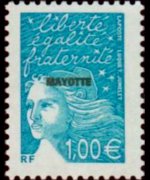 Mayotte 2002 - serie Marianna di Luquet: 1,00 €