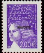 Mayotte 2002 - serie Marianna di Luquet: 2,00 €