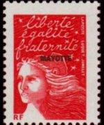 Mayotte 2002 - set Marianne by Luquet: -