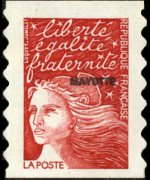 Mayotte 1997 - set Marianne by Luquet: -