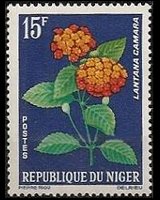 Niger 1964 - serie Fiori: 15 fr