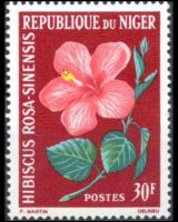 Niger 1964 - set Flowers: 30 fr