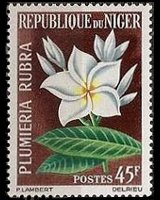 Niger 1964 - set Flowers: 45 fr