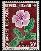 Niger 1964 - set Flowers: 50 fr