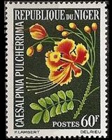 Niger 1964 - set Flowers: 60 fr