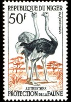 Niger 1959 - set Wildlife: 50 fr