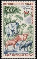 Niger 1960 - set Wildlife: 500 fr