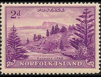 Norfolk Island 1947 - set Ball Bay: 2 p