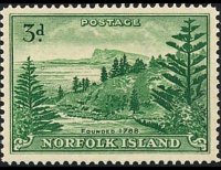 Norfolk Island 1947 - set Ball Bay: 3 p