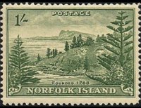Norfolk Island 1947 - set Ball Bay: 1 sh
